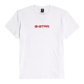 G-Star Short Sleeve Gel Print Crew Neckline T-shirt  - White
